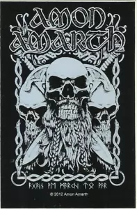 AMON AMARTH bearded skull 2012 VINYL STICKER official merchandise OOP/RARE - Picture 1 of 3