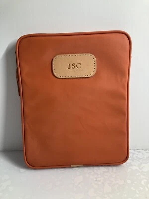 JON HART iPad Tablet Computadora Estuche Acolchado Recubierto Lona Quemado Naranja UT Cremallera Superior Foto 1 de 4