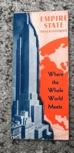 Empire State Building Brochure NYC 1930s Observatories Brochure Vintage NYC - Picture 1 of 9