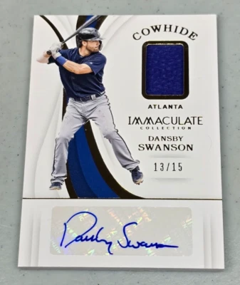 丹斯比·斯旺森汽车手套亚特兰大勇士队 2019 帕尼尼纯洁牛皮 13/15 — 第 1/2 张图片