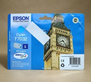 Original Epson T7032 L size CYAN Druckerpatrone WP-4015 4025 4095 4515 4545 4595 - Bild 1 von 2