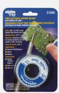 Alpha Fry Fine Electrical Repair SOLDER 60/40 Rosin Flux Core MultiUse 31605 4oz - Picture 1 of 1