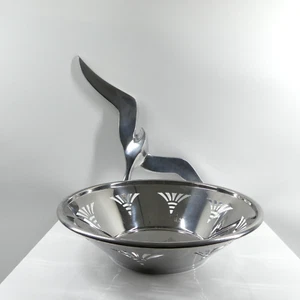 große WMF Obst Schale aus der Serie "Hotel" und Wanddekoration Schwalbe aus Alu - Bild 1 von 7