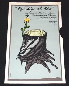 1985 Mi Hijo el CHE Original Poster and artist Mockup.Unique Collector's art - Picture 1 of 4