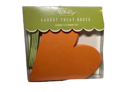 Bolsas de golosinas MY MINDS EYE ZANAHORIA (12) NARANJA NUEVAS EN PAQUETE Foto 1 de 2
