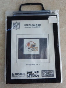 VTG Deluxe Designs Offical NFL Cross Stitch Kit TAMPA BAY BUCKS 90s Helmet Logo - Picture 1 of 2