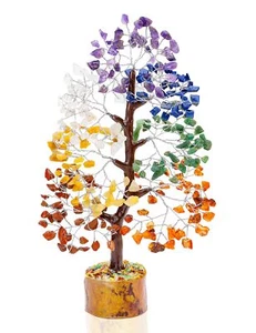 7 Chakra Tree Crystals Home Decor Money Tree Healing Crystals Artificial Tree Cr - Picture 1 of 9