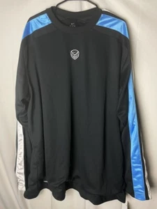 Vintage Nike Hooptech Herren Performance Basketball Shirt Schwarz Blau Gr. XXL Neu mit Etikett - Bild 1 von 8