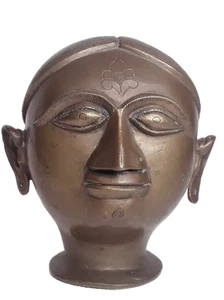 Indian Hindu female Bronze Lingam cover - Picture 1 of 10