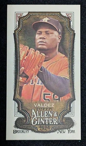 Mini marco Valdez Astros Topps Allen & Ginter #184 borde blanco 2024 - Imagen 1 de 2