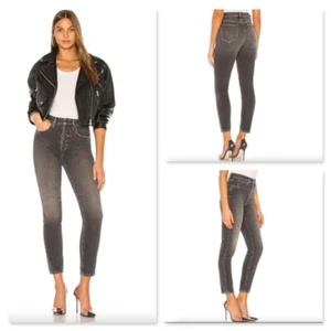 New Joe's Jeans The Danielle High Rise Vintage straight 100% COTTON Grey Sz 28 - Picture 1 of 6