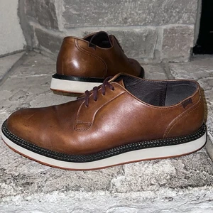 Camper Magnus Cognac Leather Saddle Oxford Shoes 42 EU / 9 Men 18897 - Picture 1 of 9