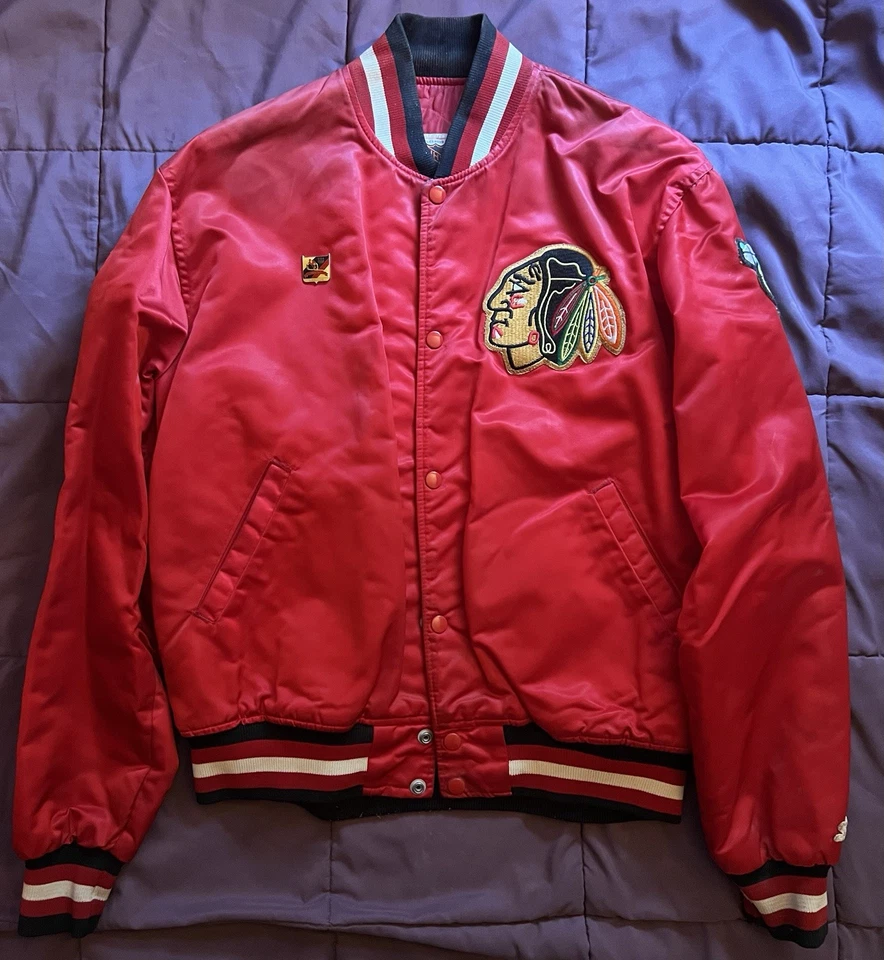 Куртка стартовая Chicago Blackhawks красная НХЛ большая - Изображение 1 из 4