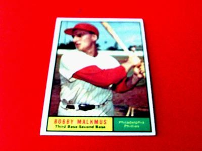 1961  TOPPS   BOBBY  MALKMUS  # 530   PHILLIES    NM /  MINT  OR  BETTER !! - Image 1 of 2