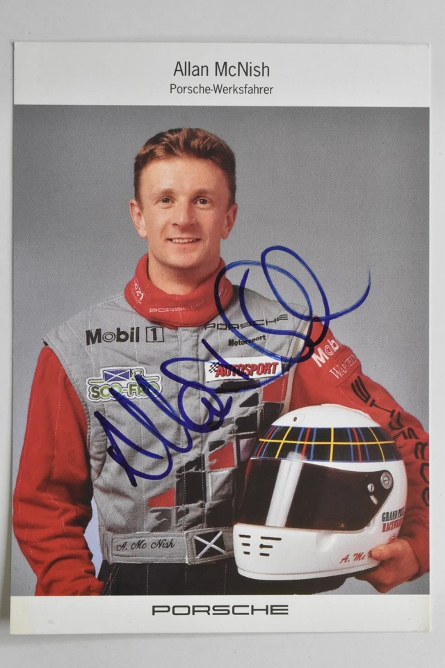 Allan McNish - Porsche Werksfahrer - original Autogramm -  - ca. 15x10cm - Autog - Bild 1 von 1