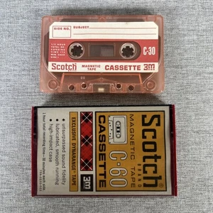 SCOTCH DYNARANGE C-60 TYPE I BLANK CASSETTE TAPE (1) (USED) - Picture 1 of 5