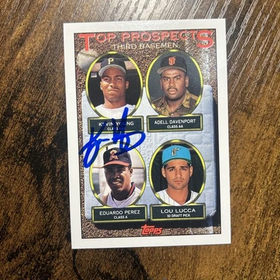 1993 Topps Kevin Young RC IP Auto #494 - Image 1 of 2