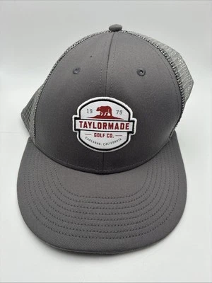 Gorra TaylorMade Gris 1979 Golf Co Carlsbad California Red Bear Snapback Malla Gorra Foto 1 de 4