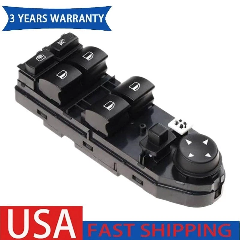 Front Left Door Window Switch DWS1220 For BMW 530XI 3L L6 2006 2007 61316927633 - Image 1 of 4