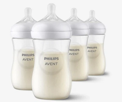 Philips AVENT 9 Oz, 4 Pack 天然奶瓶 — 第 1/4 张图片