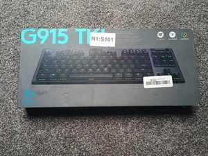 Logitech G915 TKL Black Lightspeed Wireless RGB Mechanical Gaming Keyboard - Picture 1 of 6