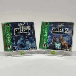 Smack Down! And Smack Down! 2 Know Your Role Bundle Sony PlayStation 1 PS1 - Picture 1 of 5