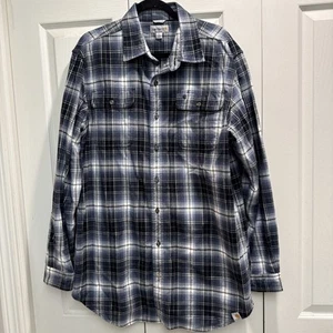Carhartt Men’s LT Large Tall 100% Cotton Shirt Flannel Plaid *Original Fit* EUC - Picture 1 of 10