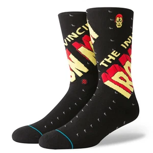 STANCE Men's Crew Socks INVINCIBLE IRON MAN - BLK - Medium 6-8.5 - NWT LAST ONE - Picture 1 of 1