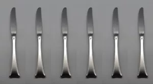 Cuchillos de cena Gotham 18/8 acero inoxidable tema II - Juego de seis * - Imagen 1 de 3