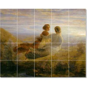 Mural de azulejos de cerámica con pintura de ángel Louis Janmot PT22671. Azulejos 48 x 36 (12) 12x12 - Imagen 1 de 1