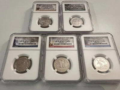 2016-S CLAD NATIONAL PARK QUARTER SET "EARLY RELEASE" NGC PF70 ULTRA CAMEO - Image 1 of 4