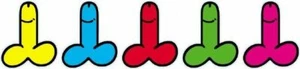 x80 30mm Vinyl Willy Penis Stickers LGBT funny humour adult hen night laptop sex - Afbeelding 1 van 1