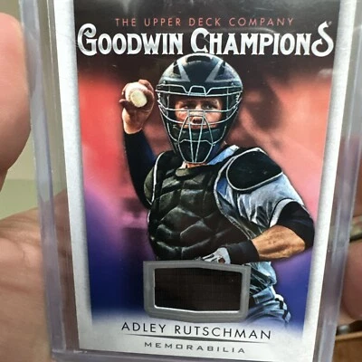 2021 Upper Deck Goodwin Champions Jersey Memorabilia Adley Rutschman Orioles - Image 1 of 3