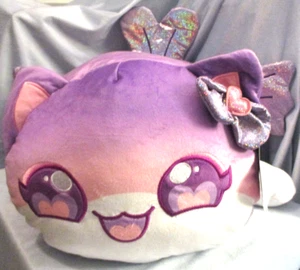 Peluche gatto sirena scintillante 18" Aphmau MeeMeows JUMBO raro edizione limitata NUOVO con etichette - Foto 1 di 11