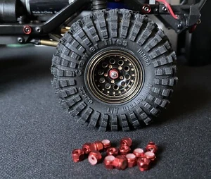 TRX-4M wheel nuts (4) Red Finish Traxxas 1:18 Scale - Picture 1 of 7