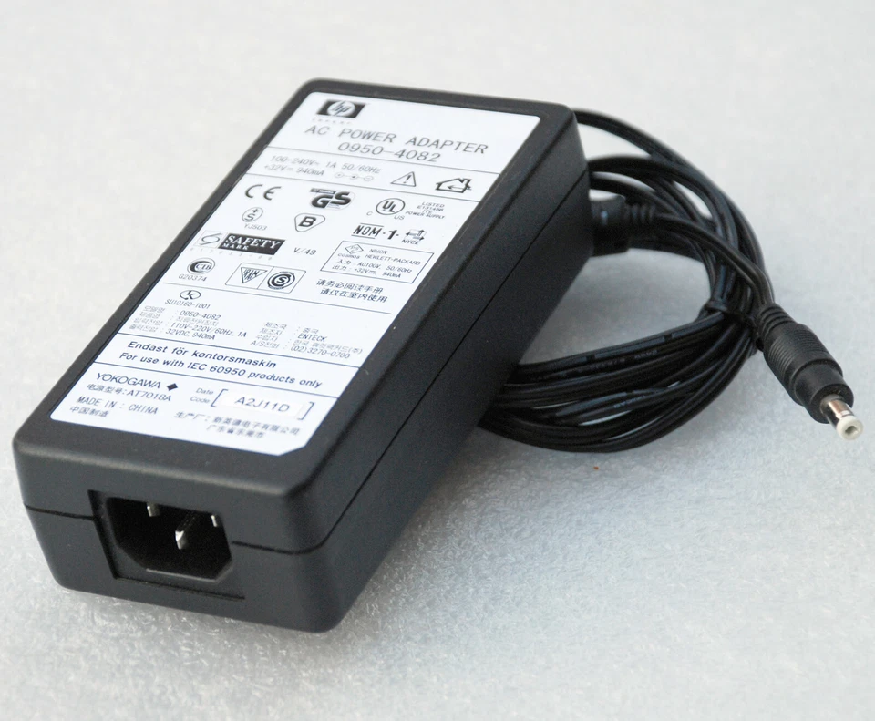 32V 32 V 940mA NETZTEIL FOR PRINTER HP DESKJET PHOTOSMART 0950-4082 AC N79 MM - Bild 1 von 1