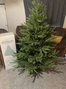 VTG 70s 80s Mr. Christmas Insta-shape Tree Hinge 6 .5 Ft w/ Original Box Great! - Picture 1 of 8