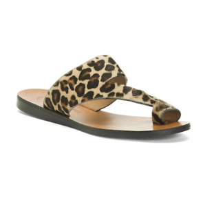 NEW Kenneth Cole TOE LOOP SANDALS ANIMAL PRINT 'PALM SANDALS' WOMENS 7.5 - Picture 1 of 4