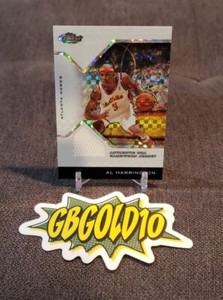 AL HARRINGTON 2004-05 FINEST X-FRACTORS JERSEY CARD #101  /129 Atlanta Hawks