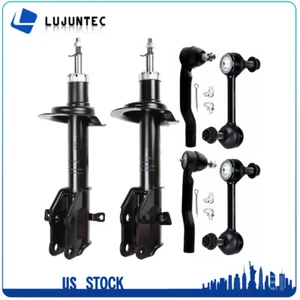 6 Pieces For 2007-2010 FORD EDGE FWD Front Complete Struts Sway Bar Tie Rods - Picture 1 of 5