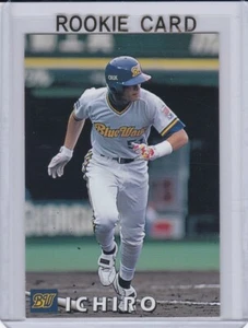 ICHIRO SUZUKI ROOKIE CARD 1998 Calbee RARE JAPANESE $$ RC Blue Wave M's MARINERS - Picture 1 of 2