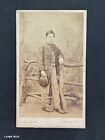 CDV Young Lad Country Stile, by Batema Canterbury Antique Victorian Photo
