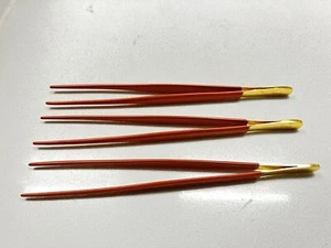Lot Of 3 EURO-MED F-700 COATED ORANGE TISSUE FORCEPS Gold - Picture 1 of 4
