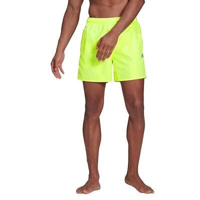 adidas Performance Solid Board Shorts Herren Badeshorts Badehose Neon Gelb - Bild 1 von 4