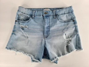 Ariya Jeans Distressed Shorts Women's Size 11/30 Denim Stretch Frayed Cut Off - Picture 1 of 11