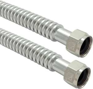 TT Flex Warmwasserbereiter Anschlüsse SS 3/4" FIP x 3/4" FIP, 18" Länge (2er Pack) - Bild 1 von 3