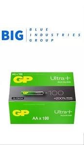 GP Ultra Plus AA Batteries 200% More Power | Box of 100 - 10year shelf life- BIG - Picture 1 of 3