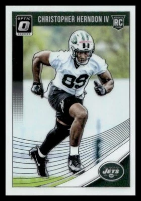 2018 Donruss Optic #134 Christopher Herndon IV Rookie New York Jets - Image 1 of 2