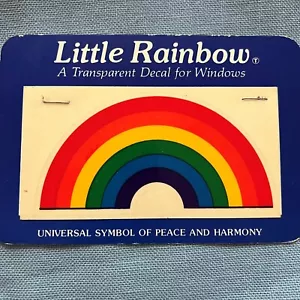 ILLUMINATION TRANSPARENT LITTLE RAINBOW NOS 1979 WINDOW DECAL STICKER 2.5X 5" - Picture 1 of 3