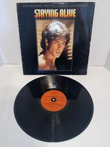 Staying Alive The Original Movie Soundtrack 12" Vinyl Record LP 1983 RSO IMPORT - Picture 1 of 19